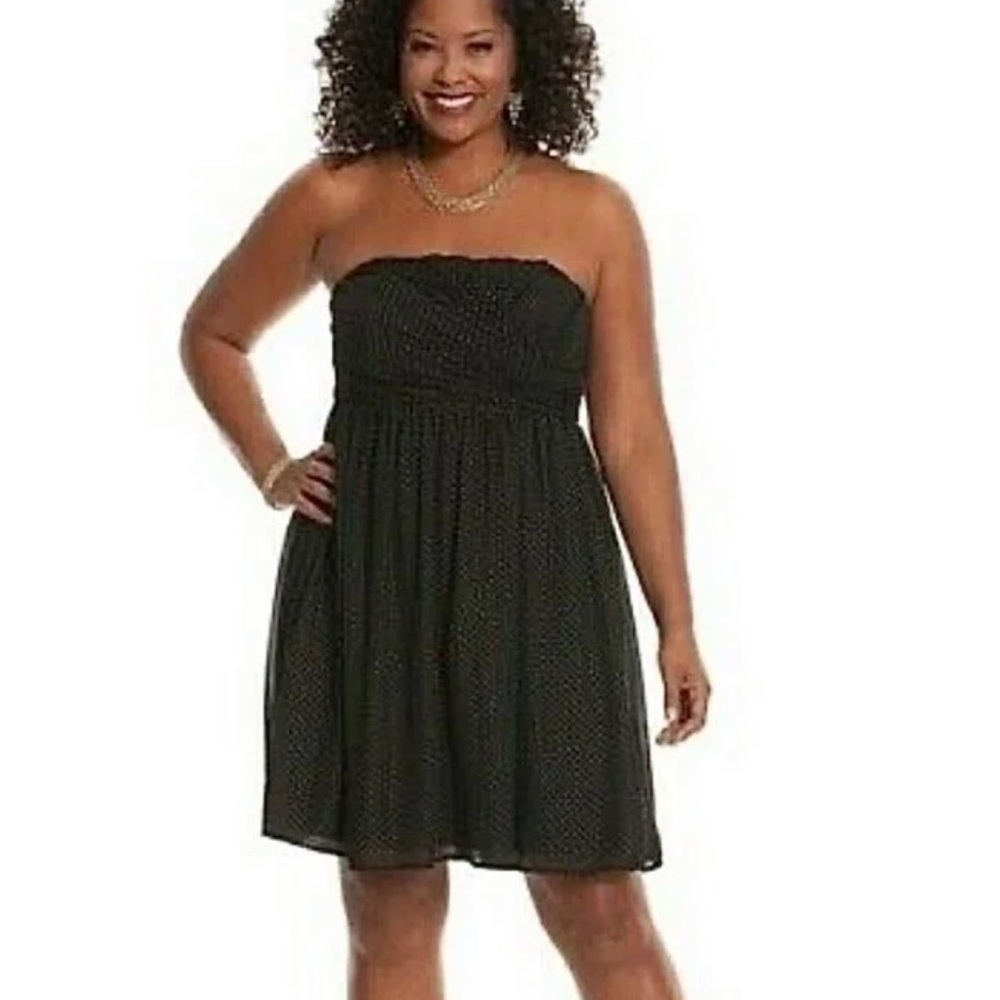 Lane Bryant Empire Flowy Strapless dress 18